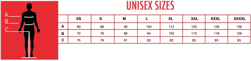 UNISEX SIZES